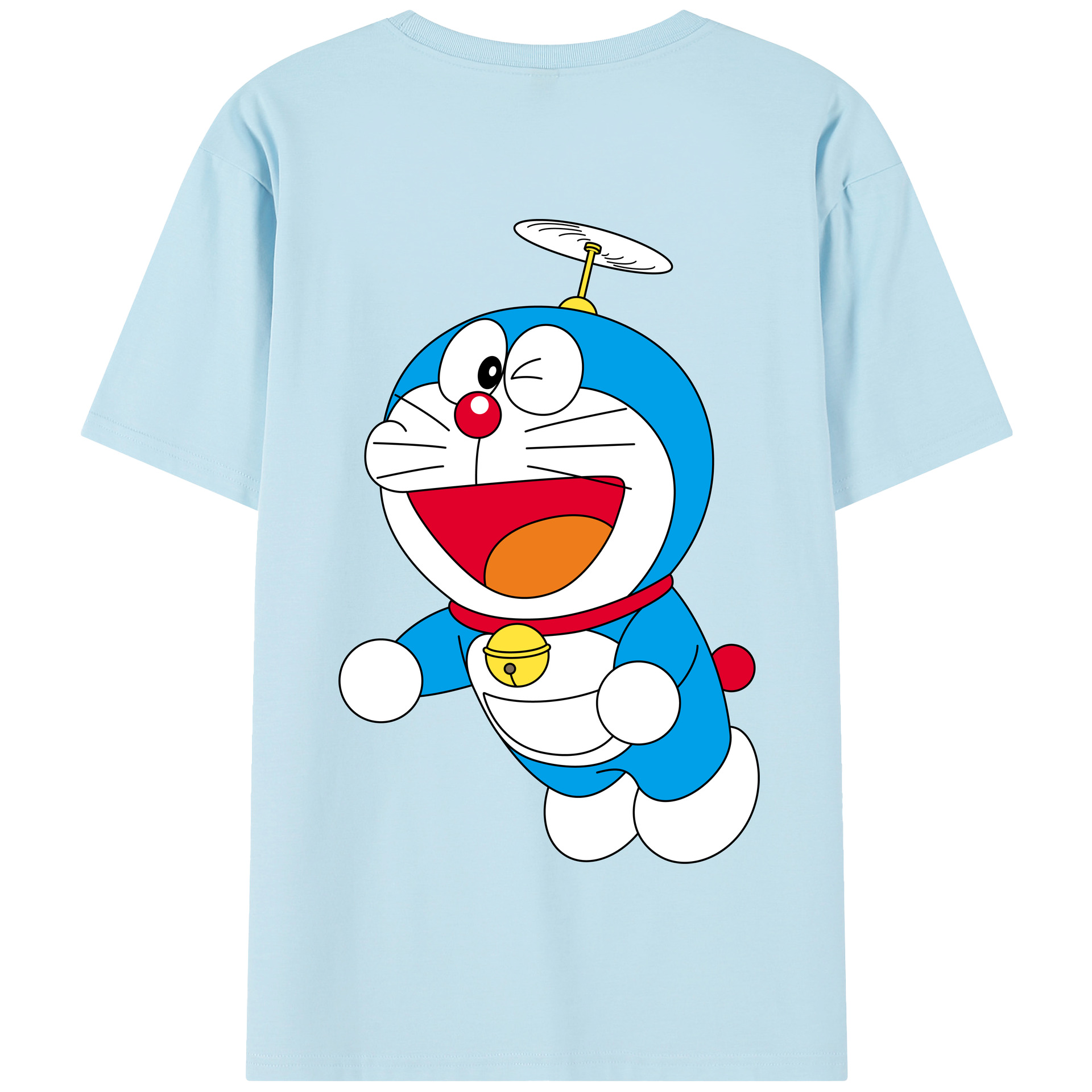 （画像用） ドラえもん Doraemon 綿100％半袖Tシャツ（背面プリント）